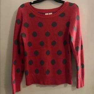 Adorable pink/gray sweater